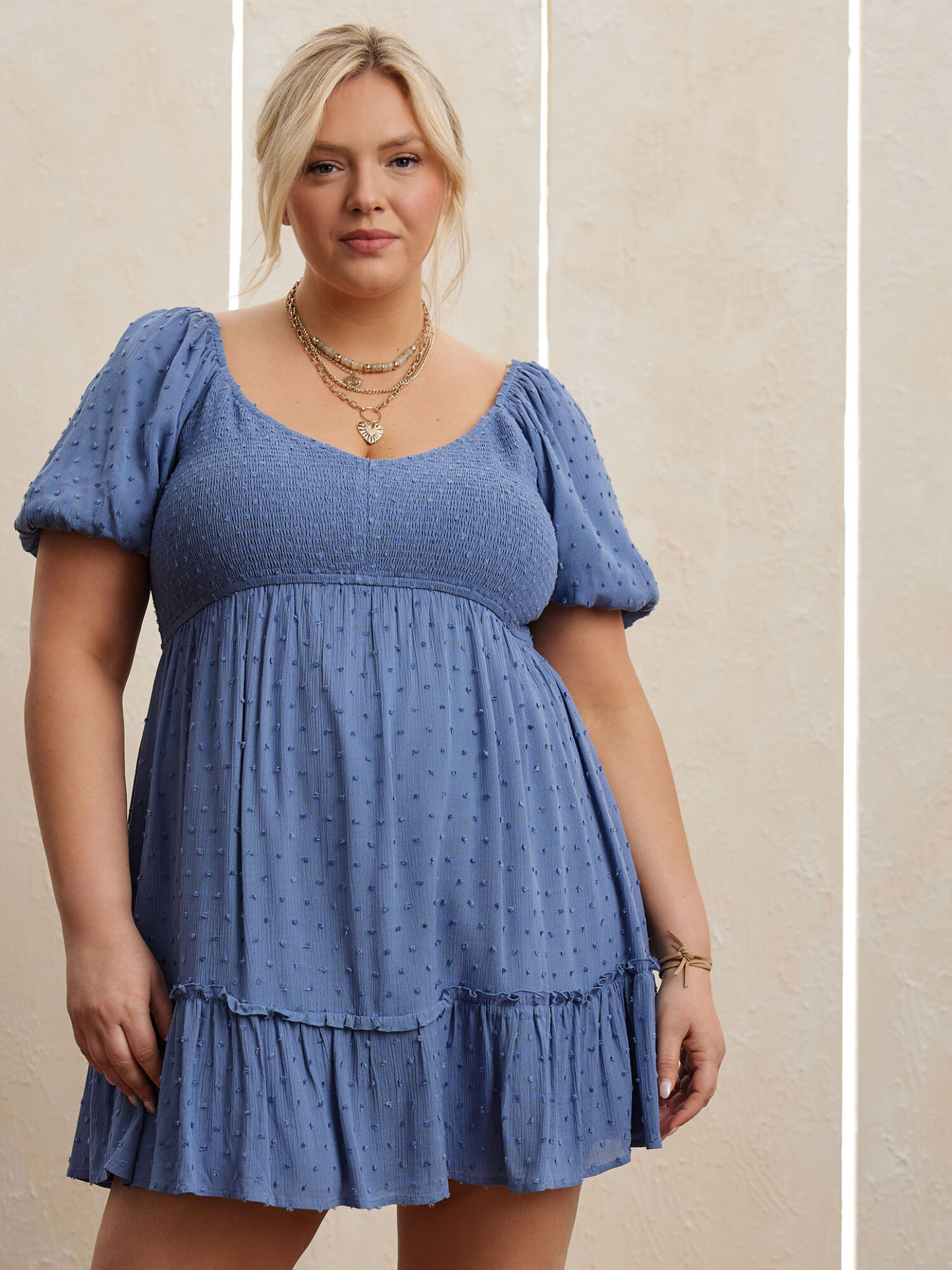 Callie Clip Dot Mini Dress