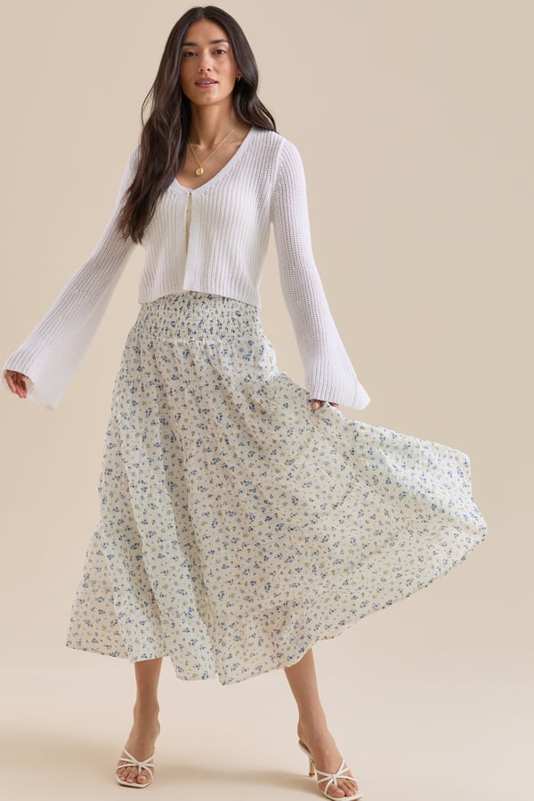 Ruth Floral Midi Skirt