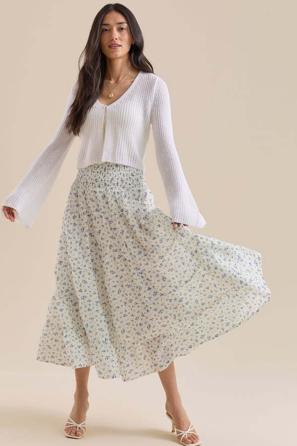 Ruth Floral Midi Skirt