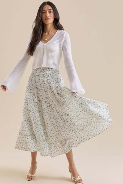 Ruth Floral Midi Skirt