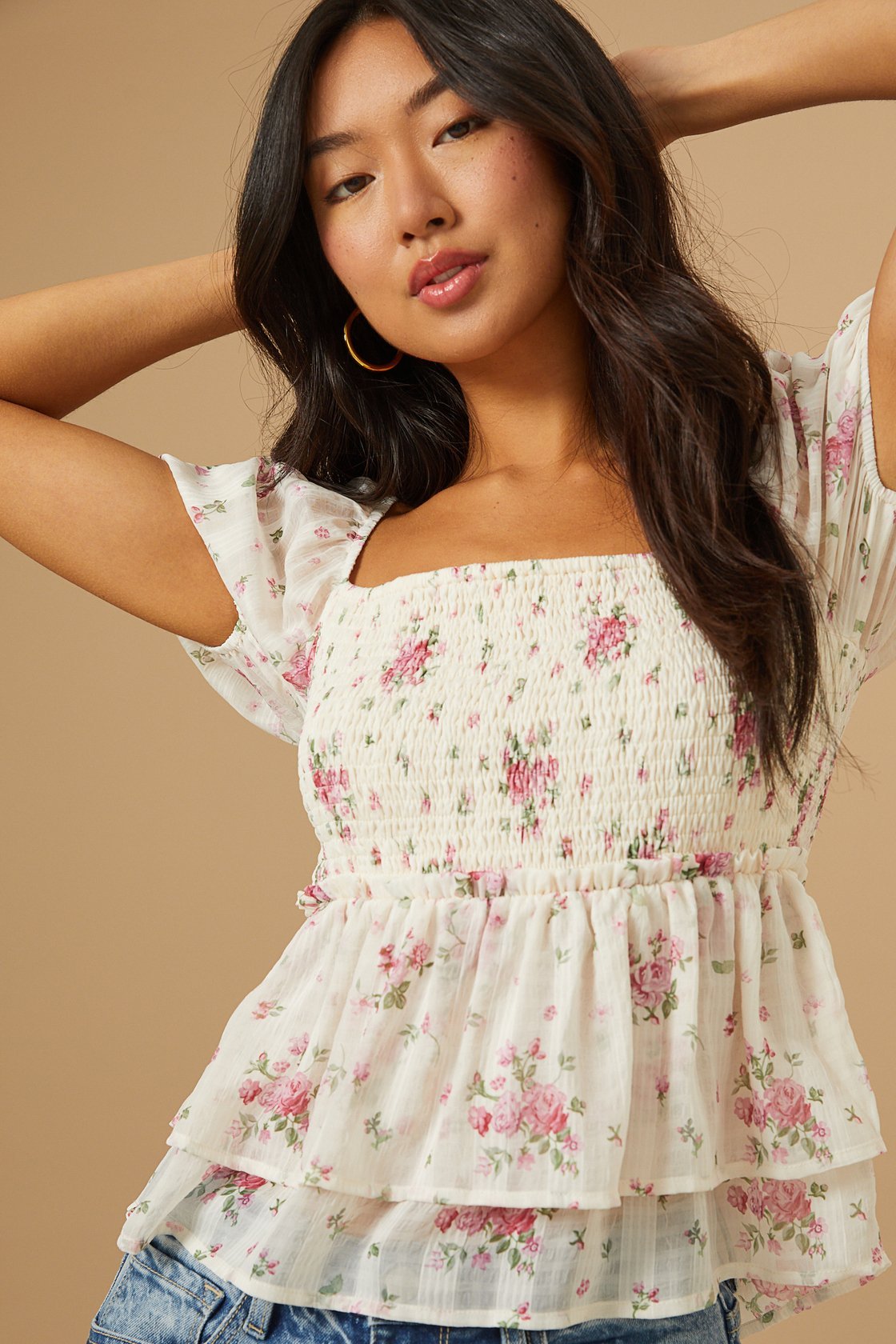 Caroline Floral Top