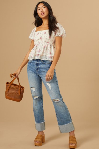 Caroline Floral Top