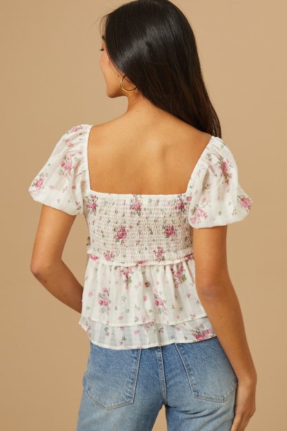 Caroline Floral Top