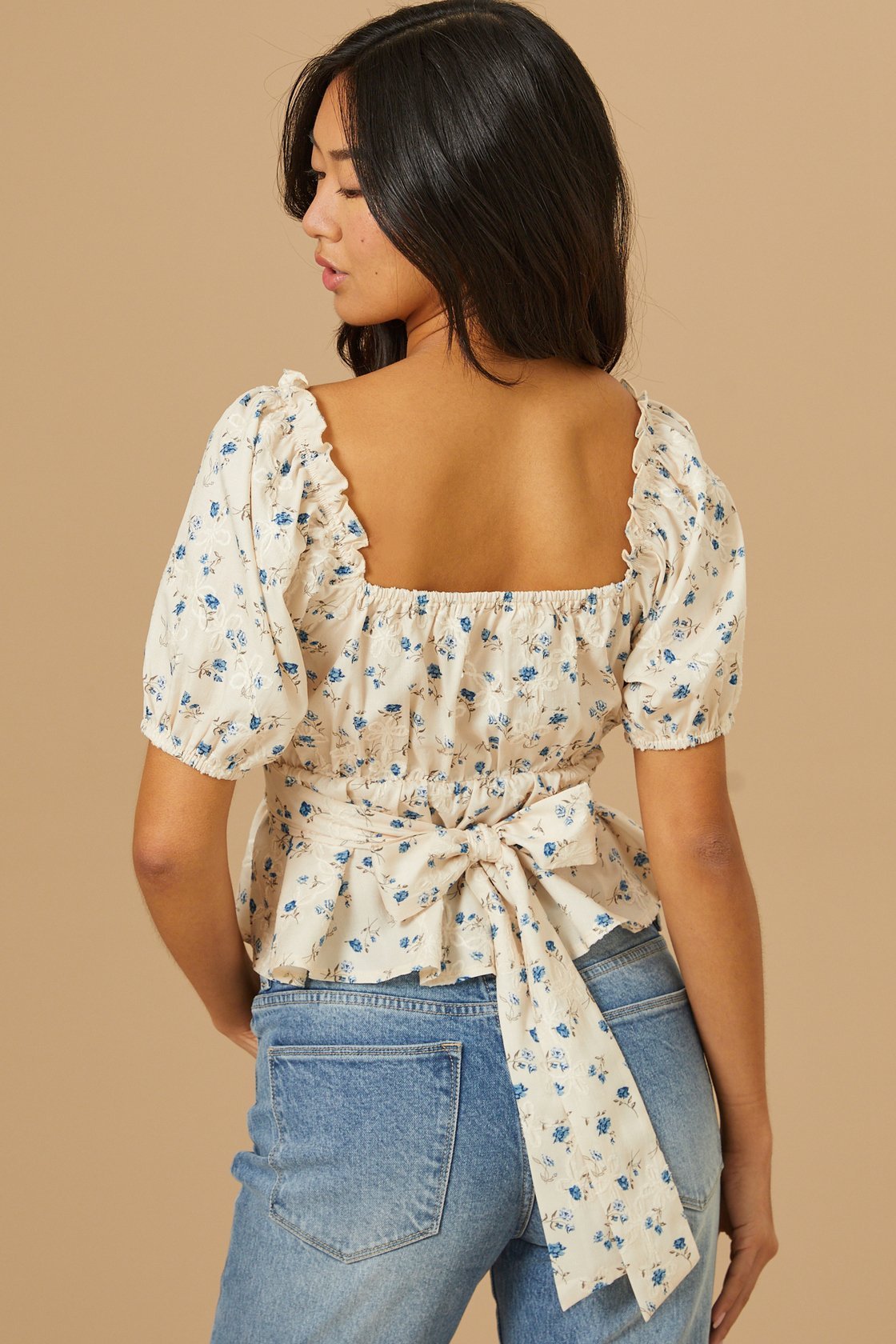 Opal Floral Crossover Top