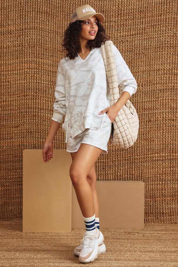 Off Track Notch Oversized Sweatshirt