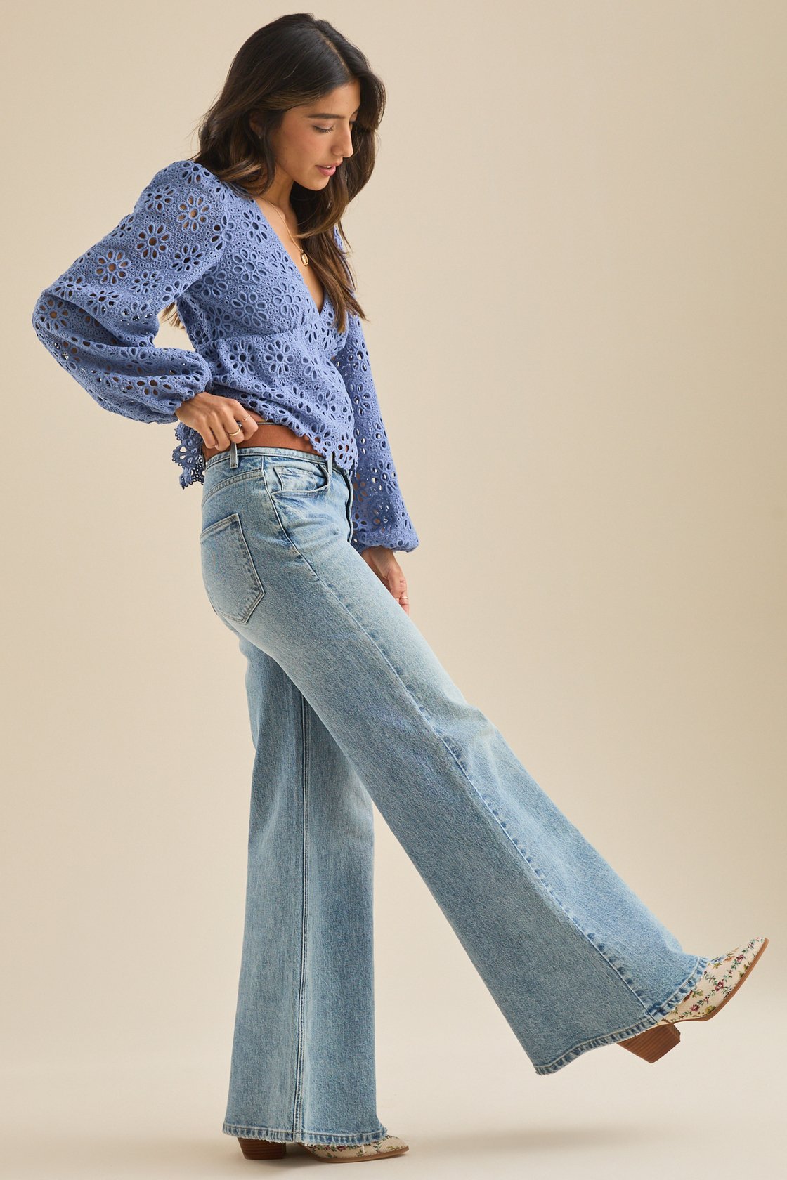 Fallon Lace Babydoll Top