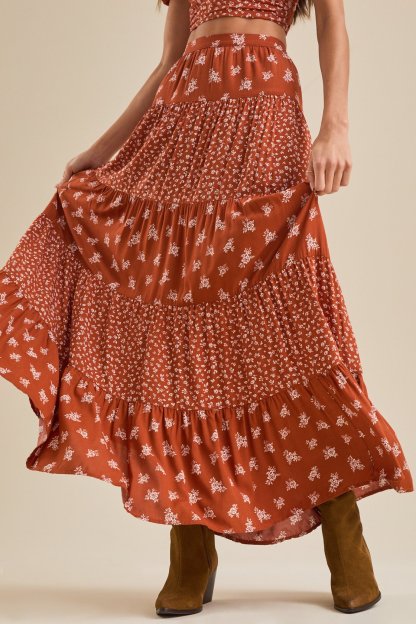 Maia Floral Midi Skirt