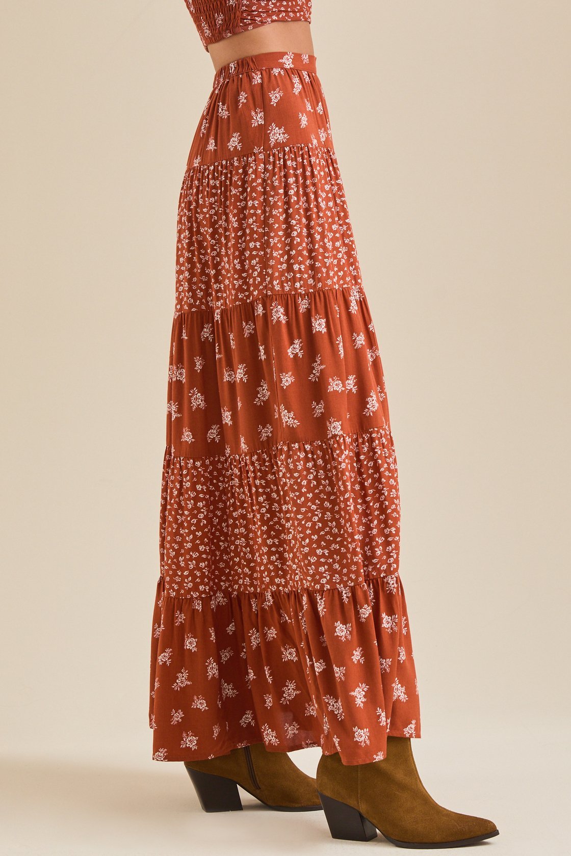 Maia Floral Midi Skirt