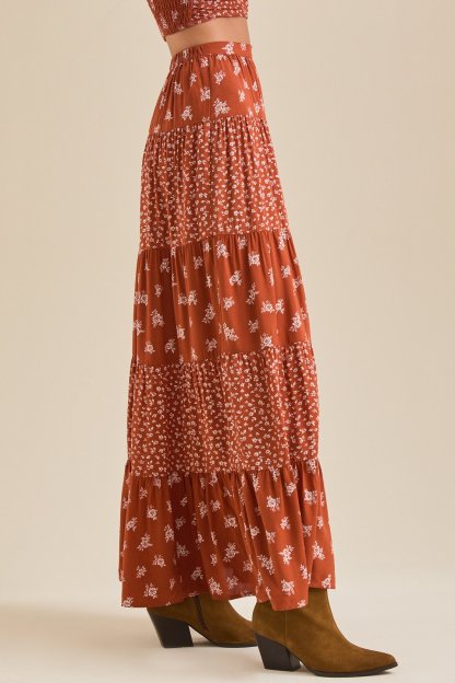 Maia Floral Midi Skirt