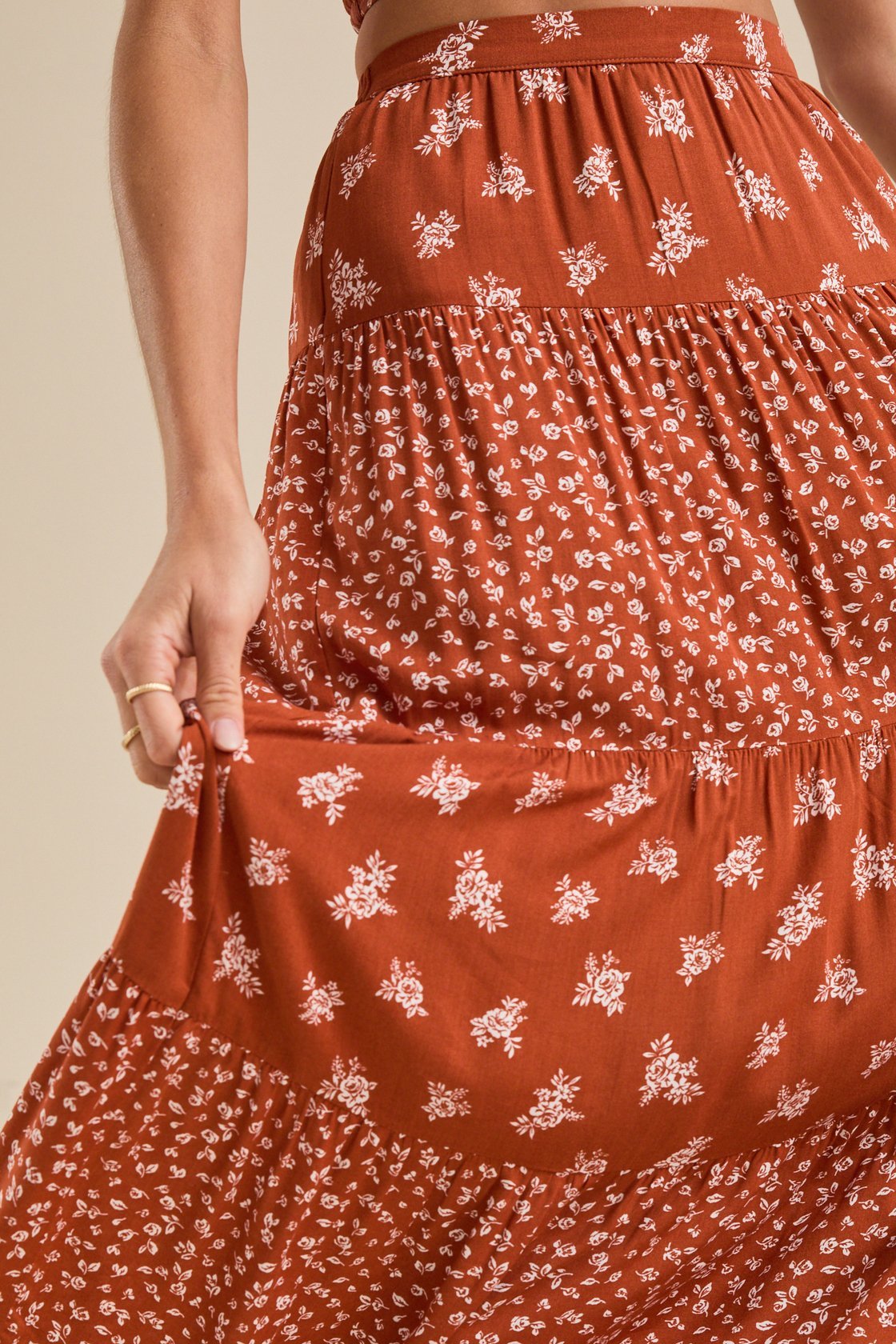 Maia Floral Midi Skirt