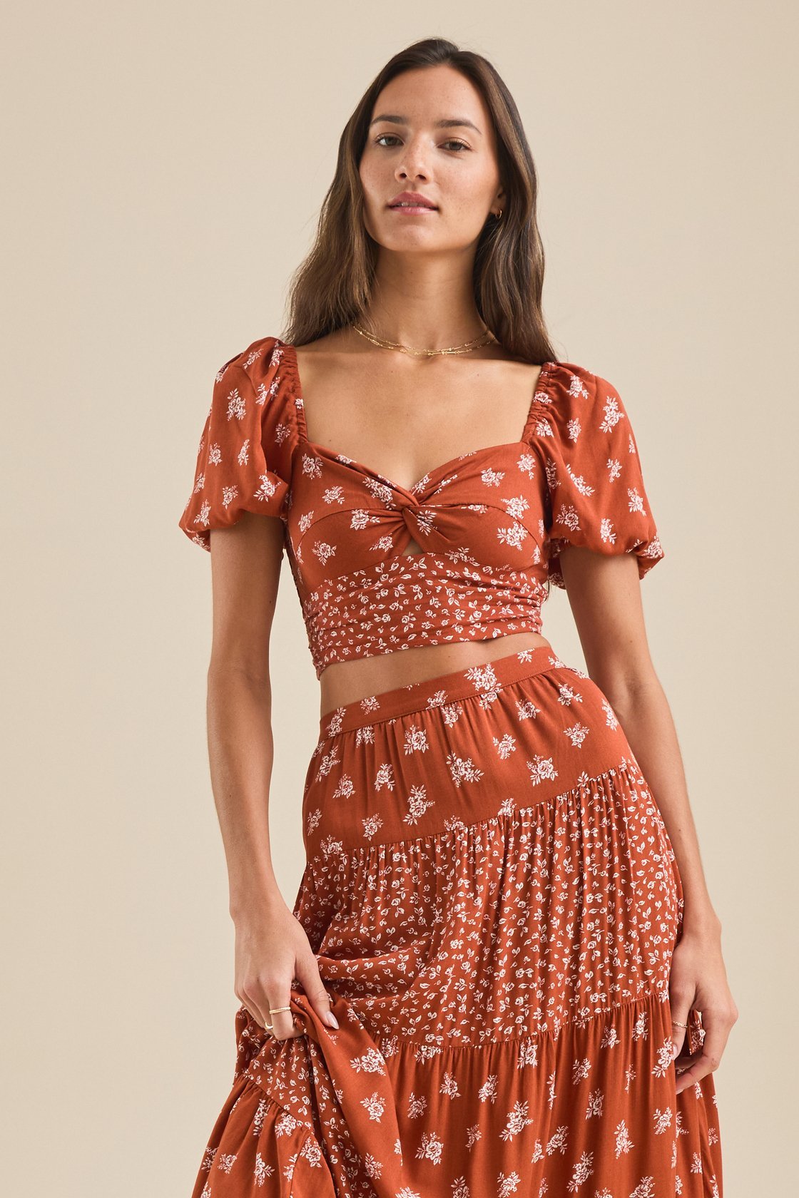 Maia Floral Crop Top