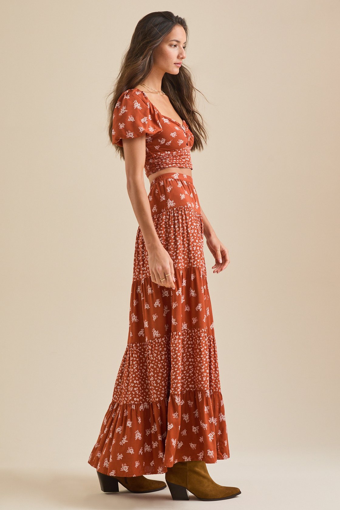 Maia Floral Crop Top