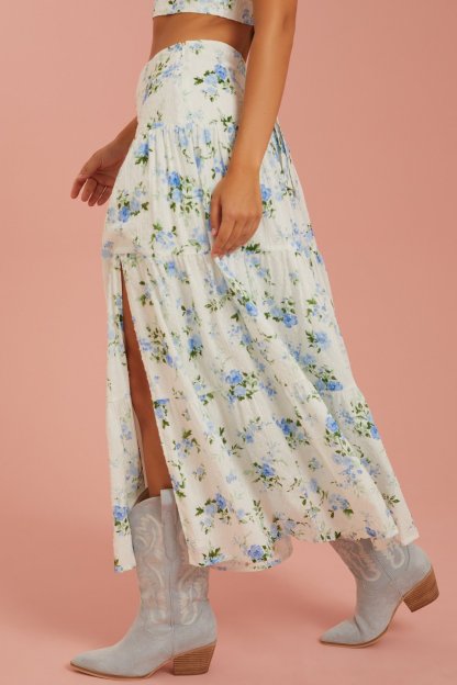 Aaliyah Clip Dot Maxi Skirt