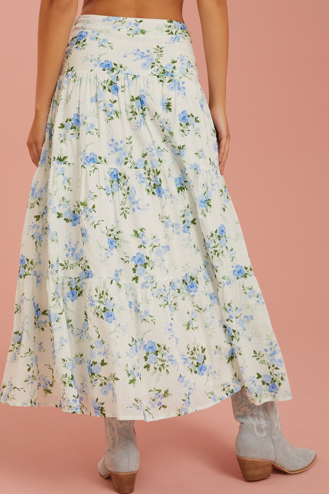 Aaliyah Clip Dot Maxi Skirt