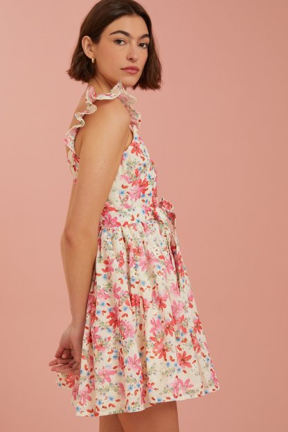 Jacqueline Eyelet Mini Dress