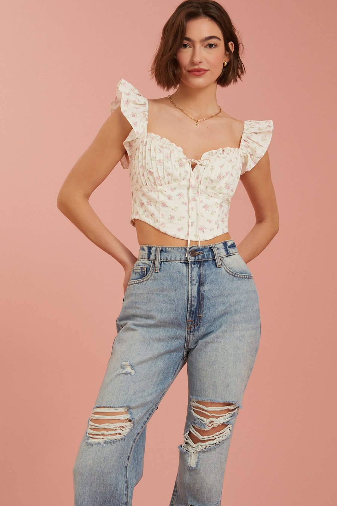Ella Floral Corset Top