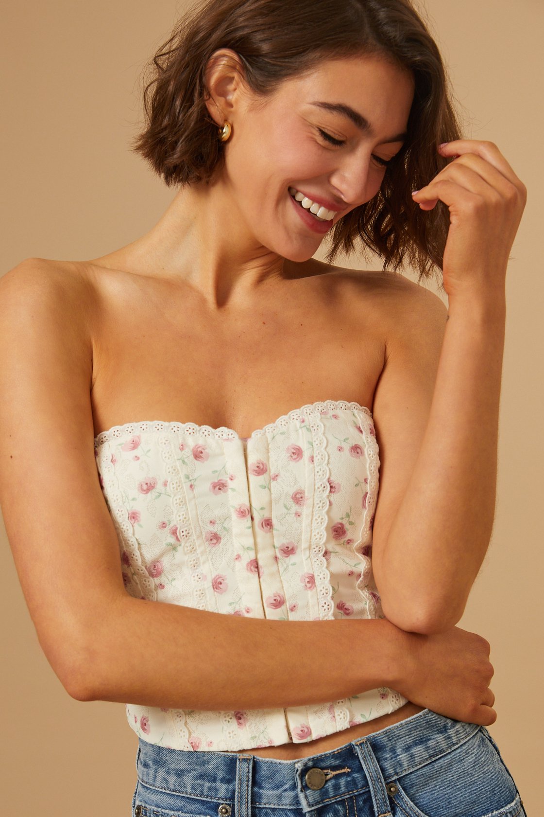 Calliope Floral Corset Top