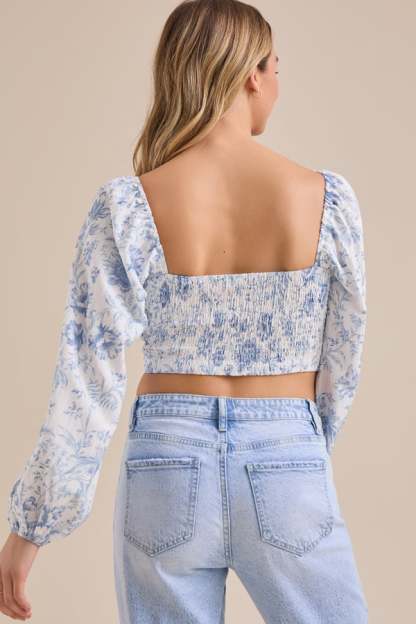 Charlotte Long Sleeve Corset Top