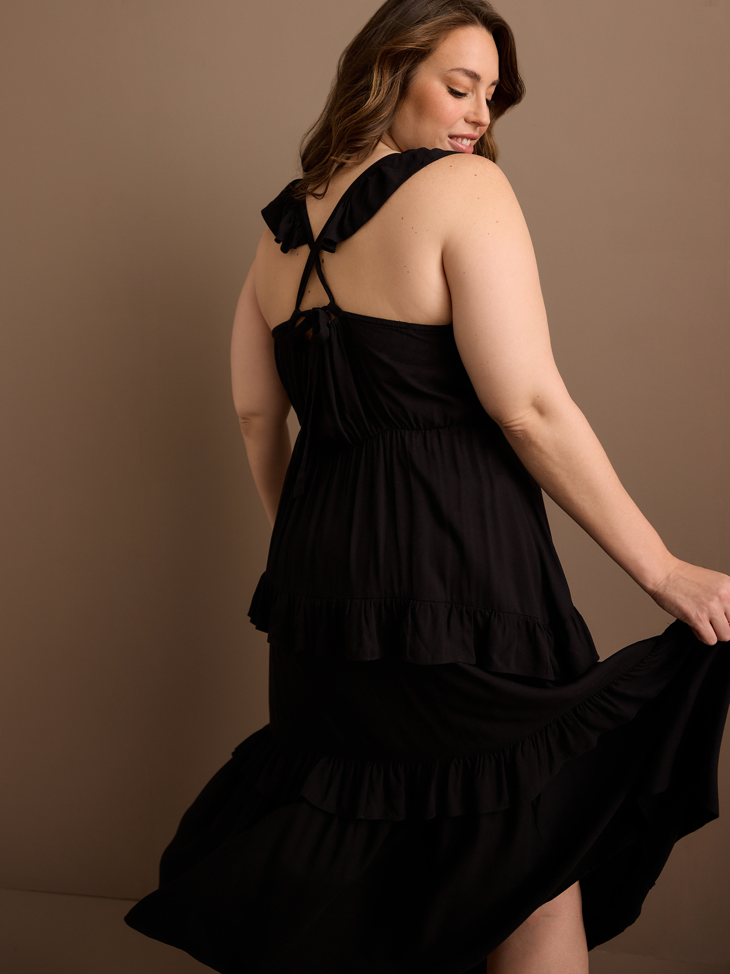 Billie Ruffle Maxi Dress