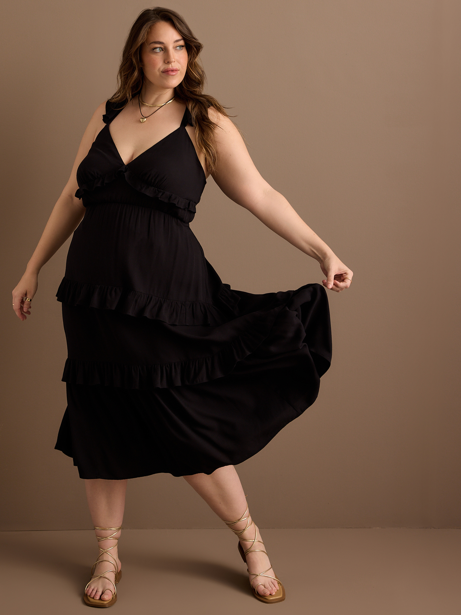 Billie Ruffle Maxi Dress