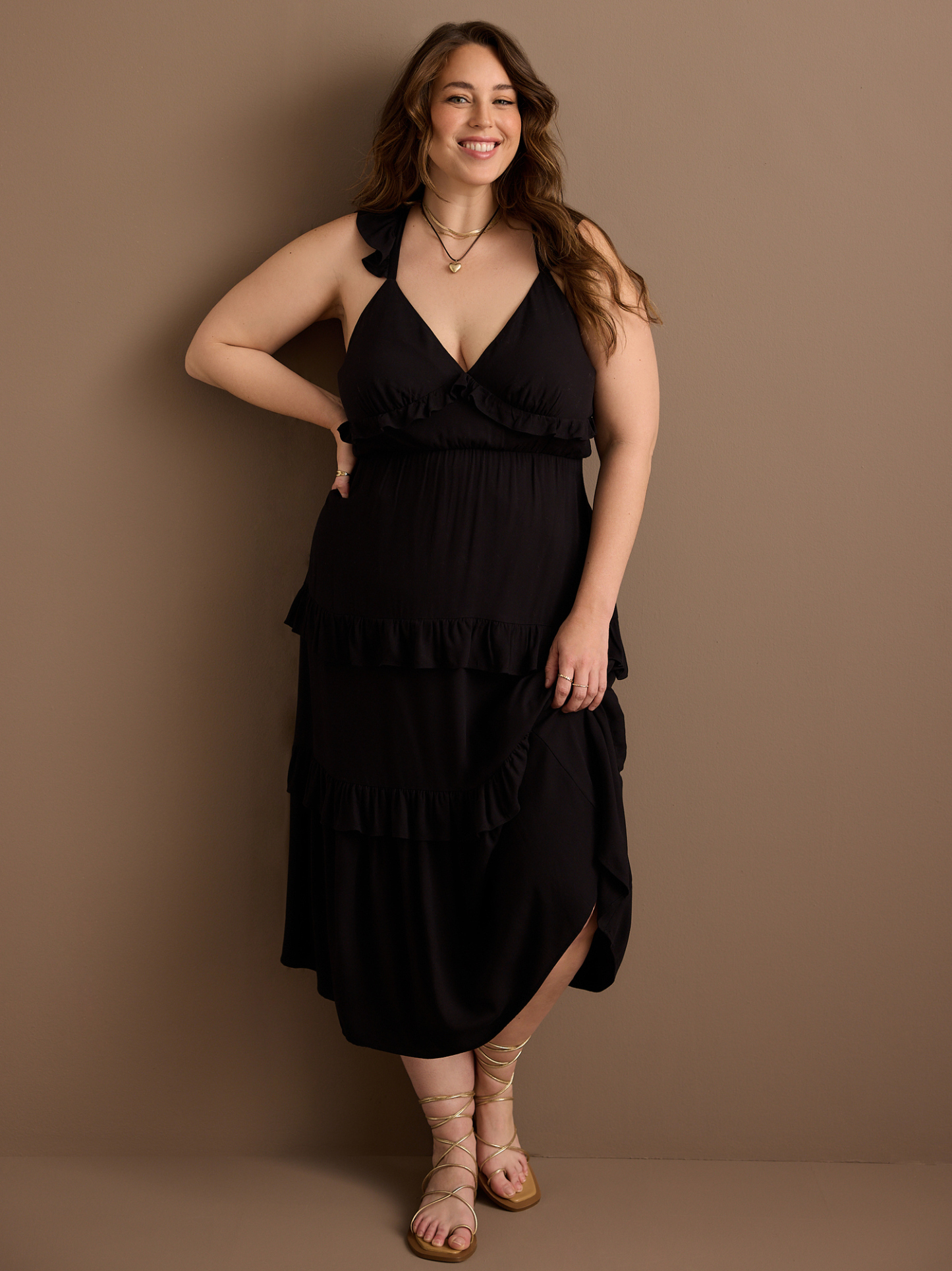 Billie Ruffle Maxi Dress