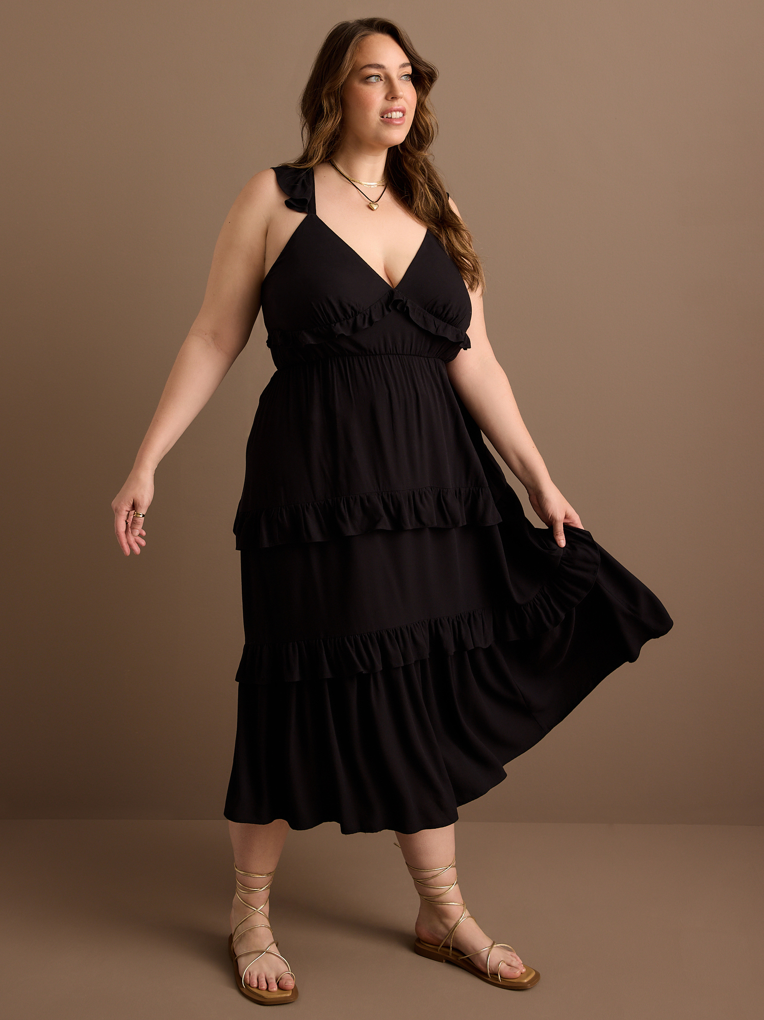 Billie Ruffle Maxi Dress