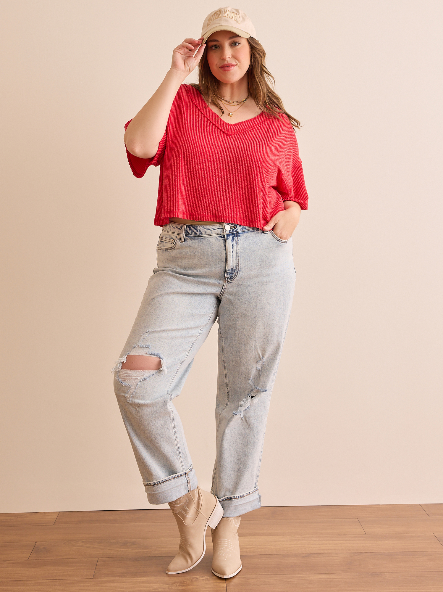 Cropped Urban Ribbed Tee