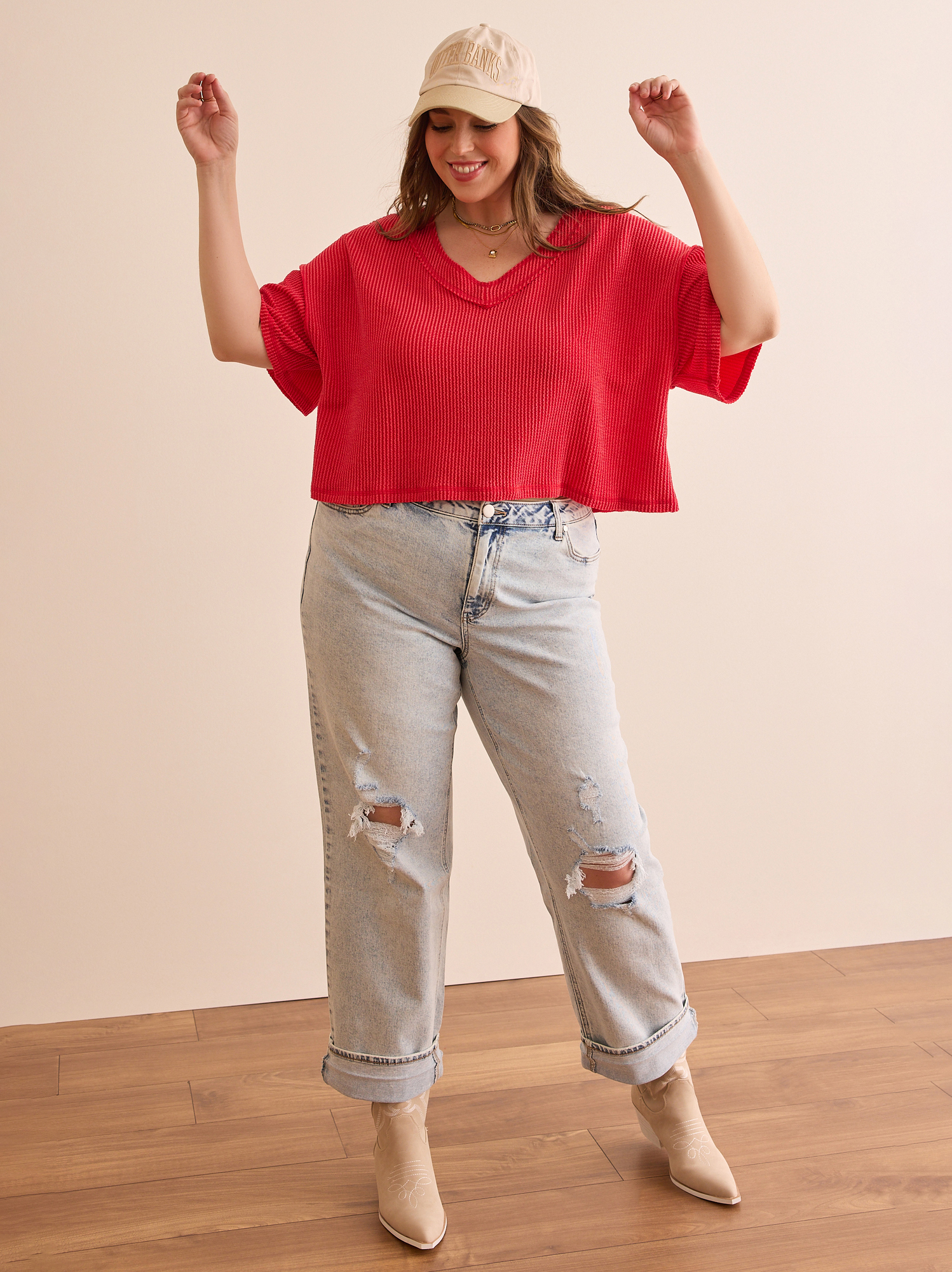 Cropped Urban Ribbed Tee