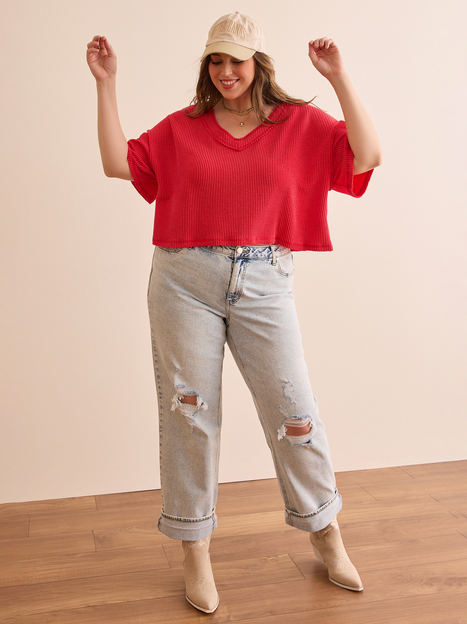 Cropped Urban Ribbed Tee