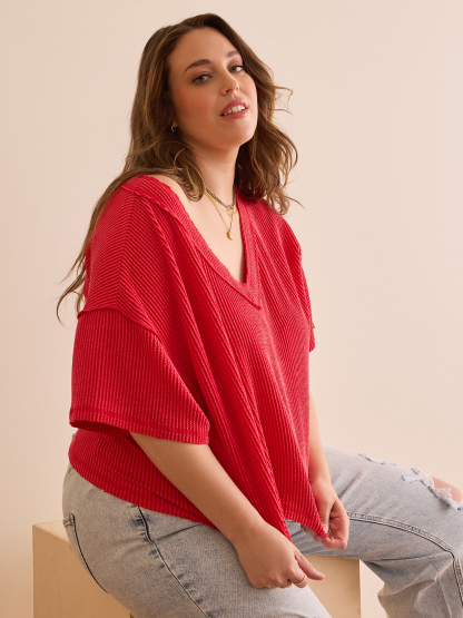 Cropped Urban Ribbed Tee