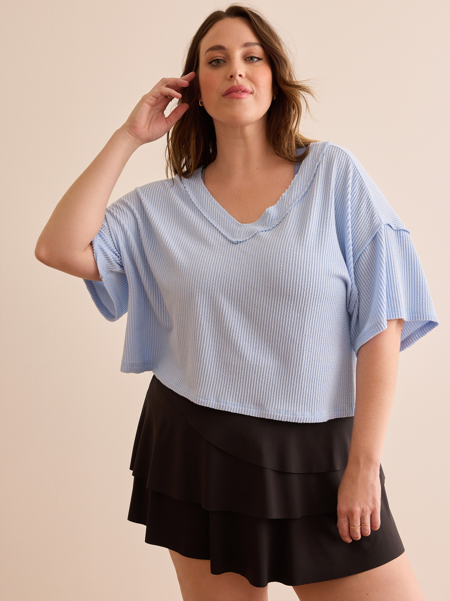 Cropped Urban Ribbed Tee