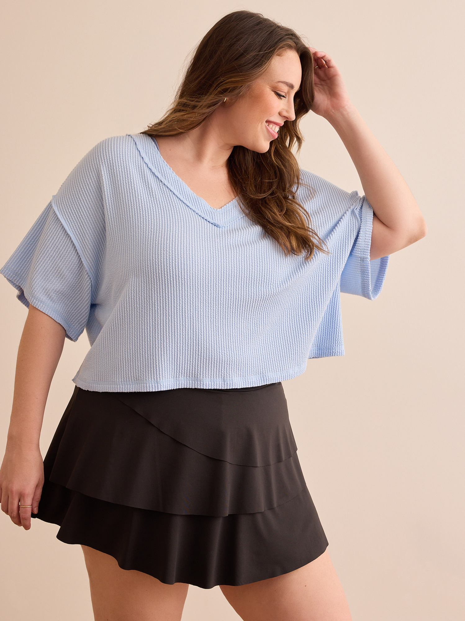 Cropped Urban Ribbed Tee