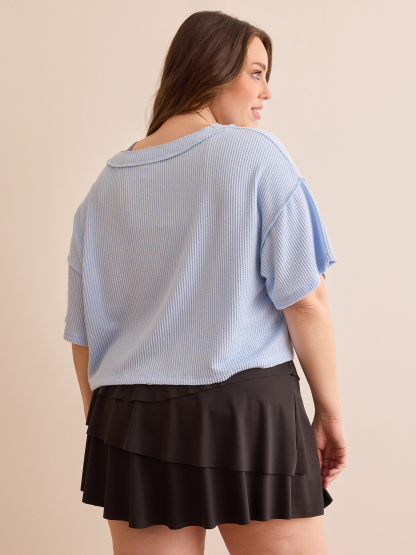 Cropped Urban Ribbed Tee