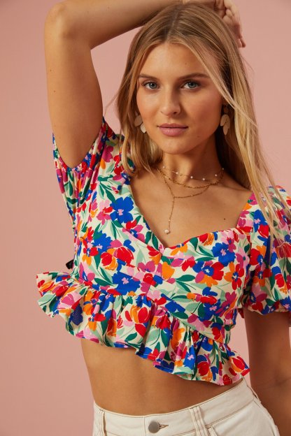 Alora Peplum Top