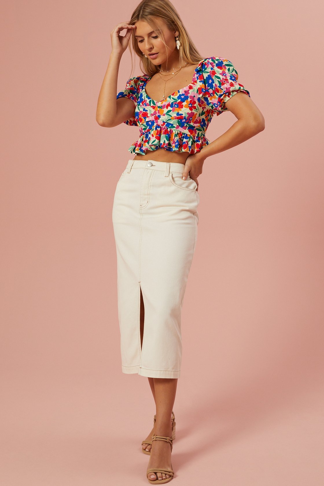 Alora Peplum Top