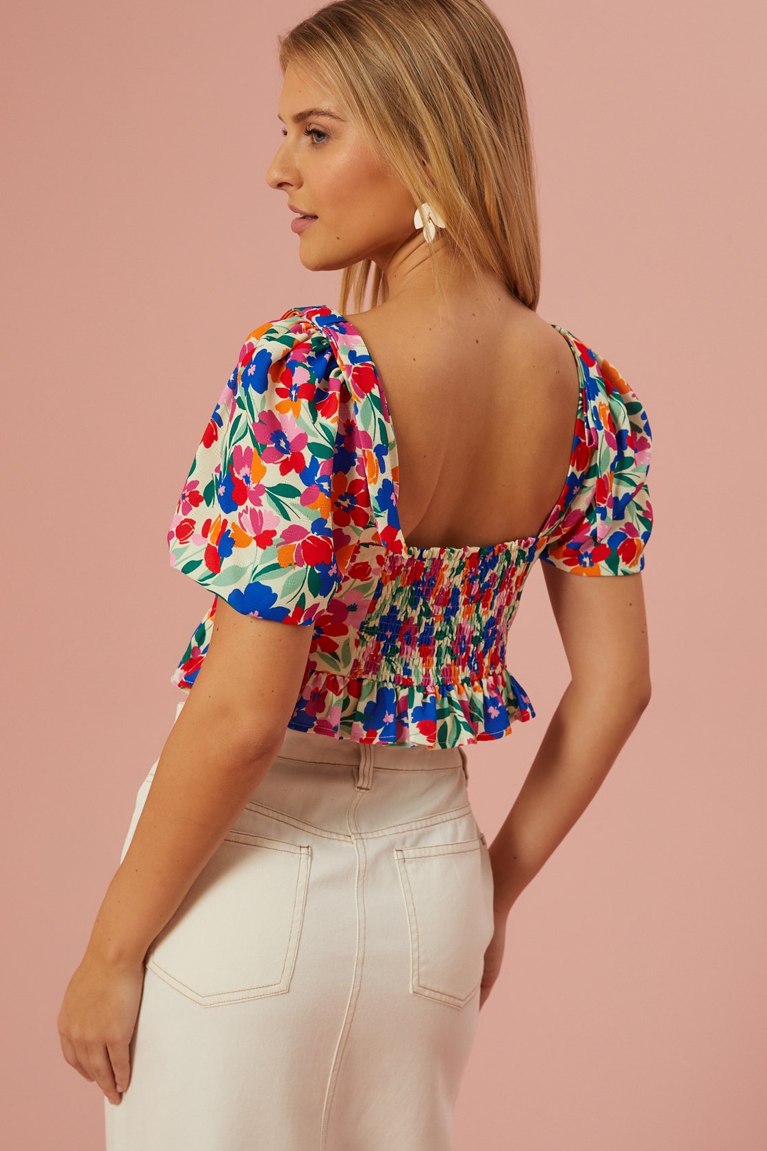 Alora Peplum Top