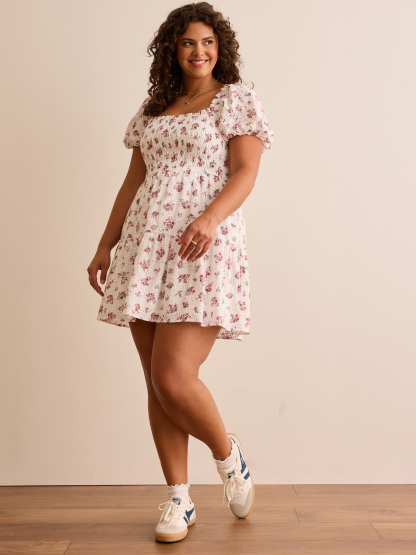Charlotte Eyelet Mini Dress