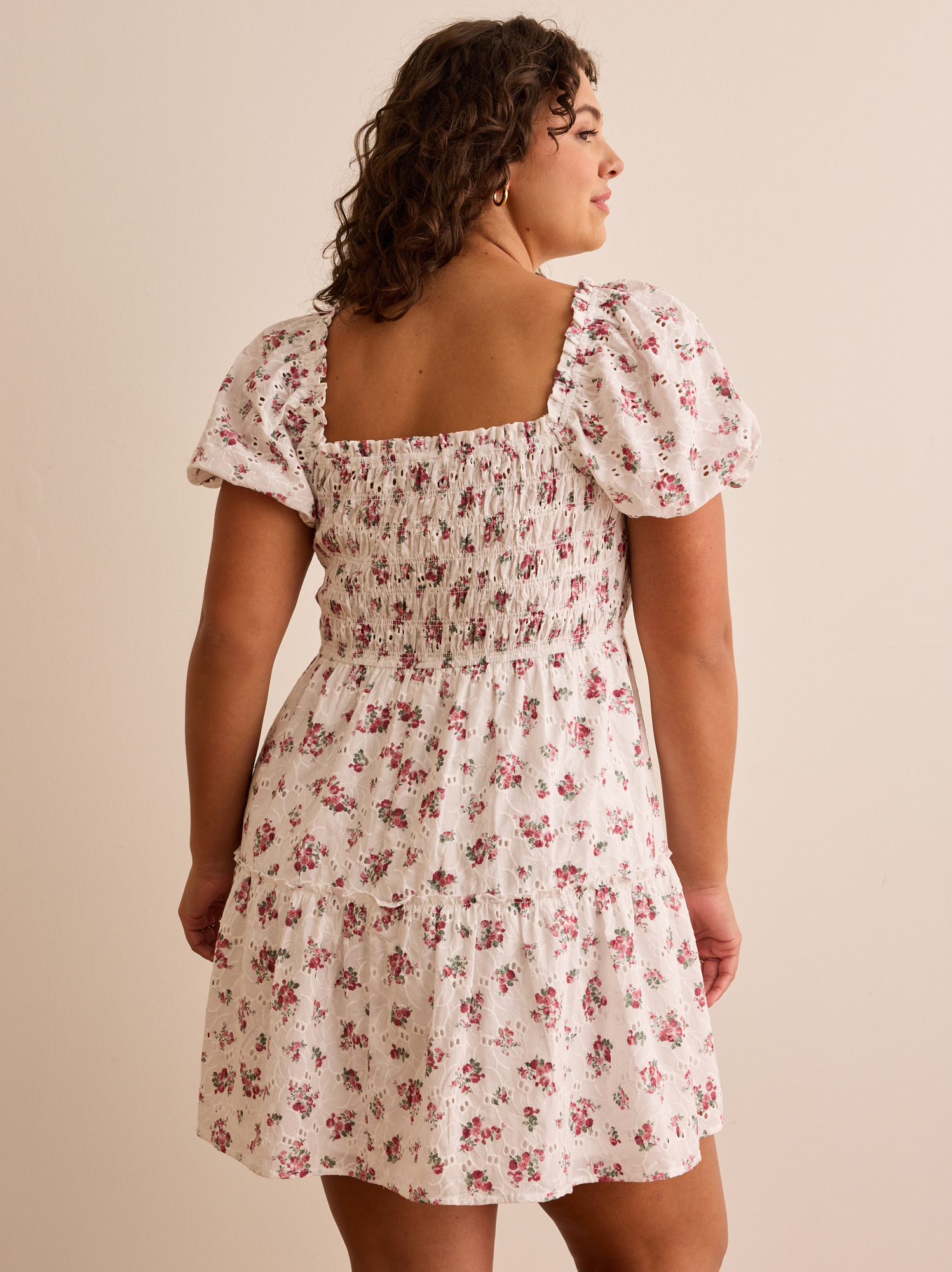 Charlotte Eyelet Mini Dress