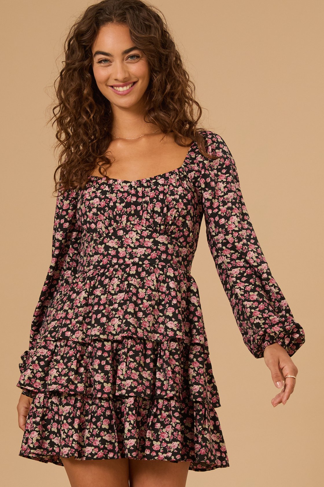 Taya Tiered Mini Dress