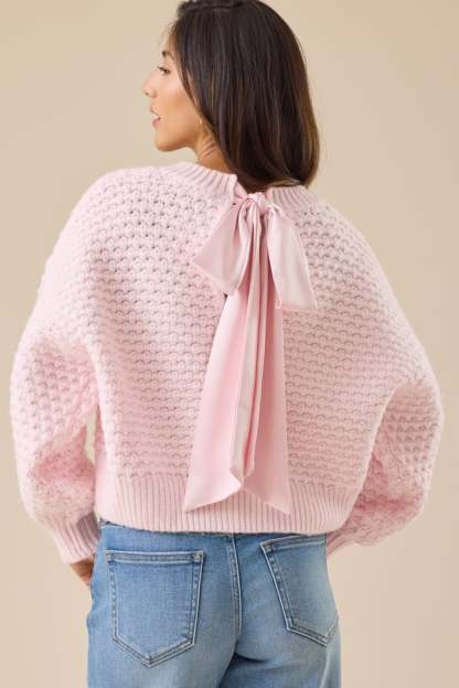 Annabeth Bow Ribbon Sweater