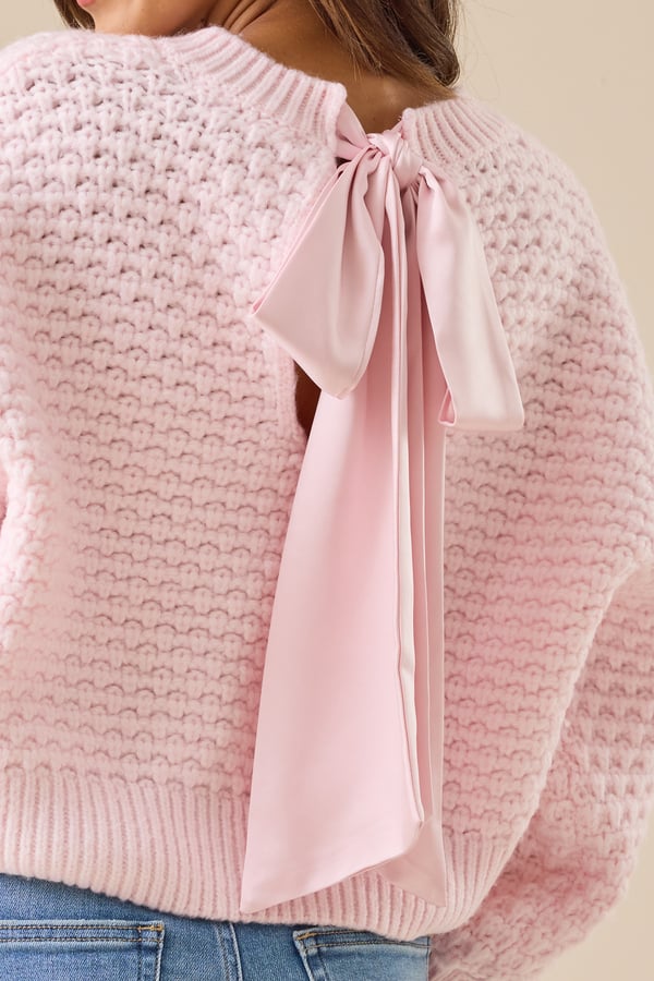 Annabeth Bow Ribbon Sweater