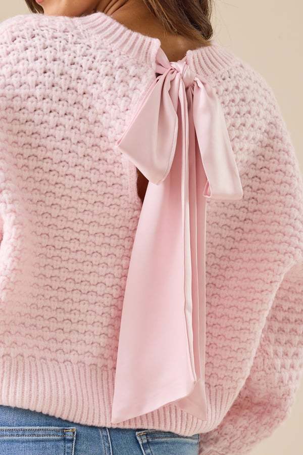 Annabeth Bow Ribbon Sweater