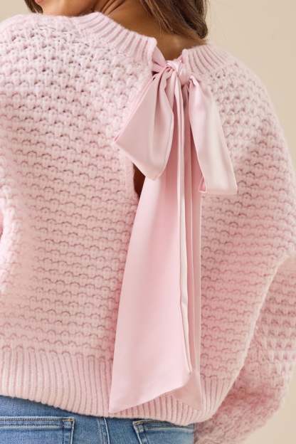 Annabeth Bow Ribbon Sweater