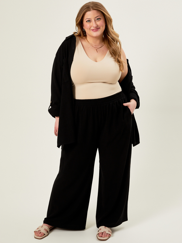 Saxon Linen Wide Leg Pants