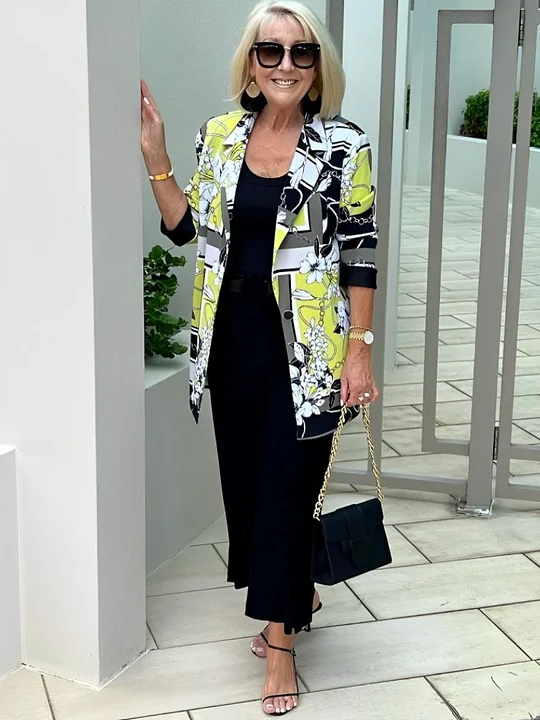 New Autumn Printed Blazer