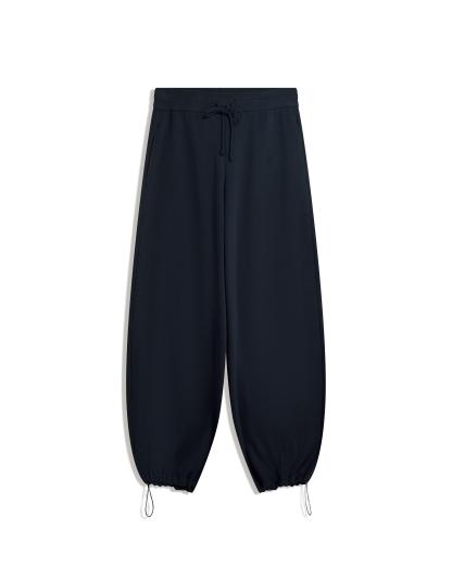 Plush barrel trousers with stoppers