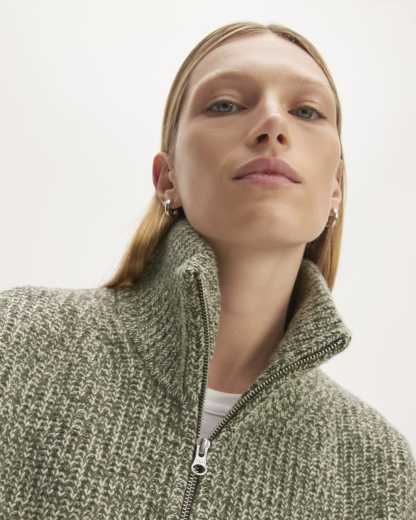 The Felted Merino Half-Zip Sweater