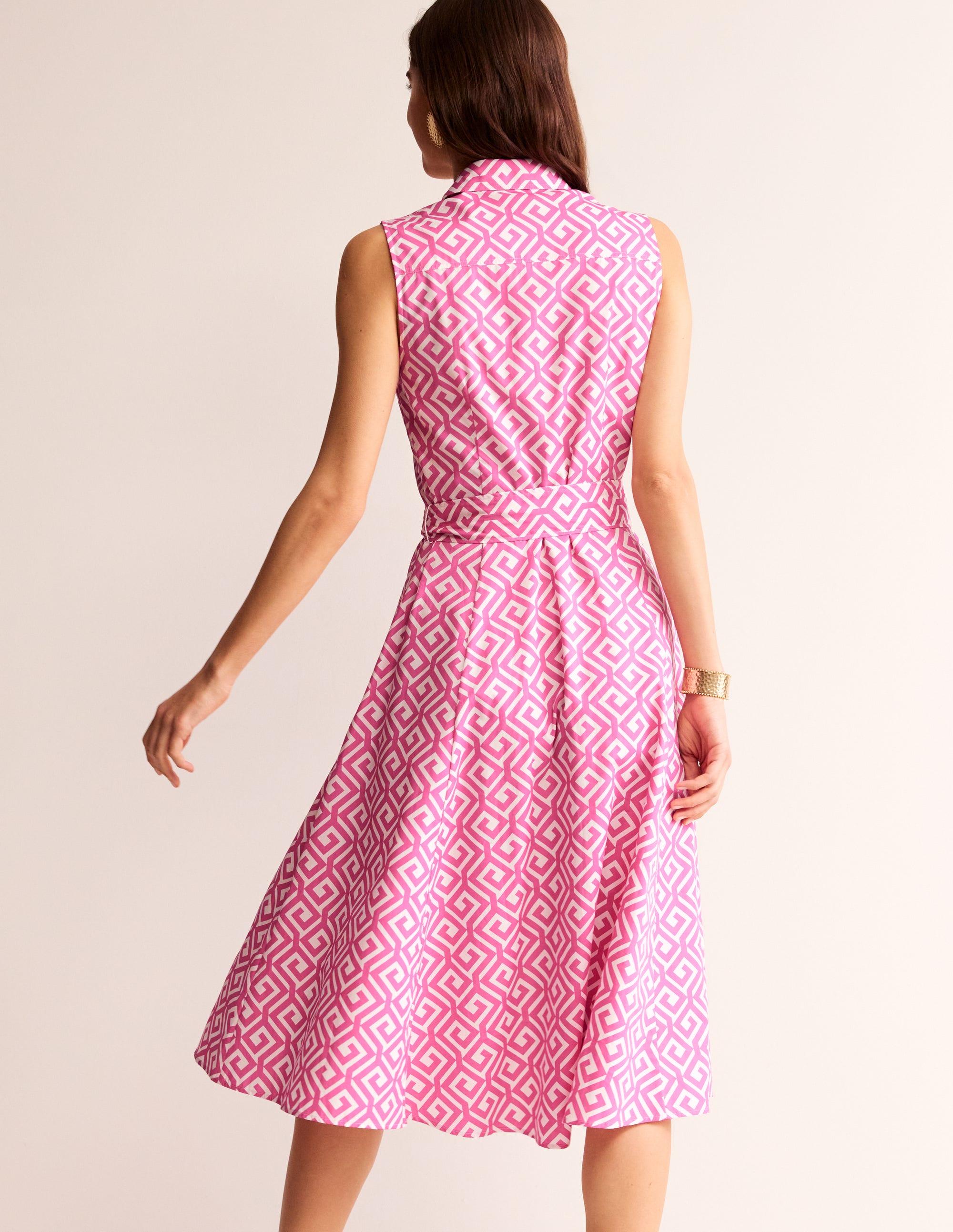 Amy Sleeveless Shirt Dress