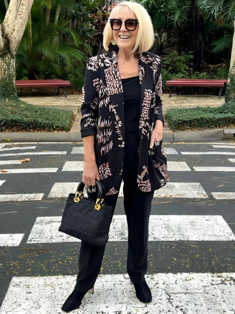 New Autumn Printed Blazer