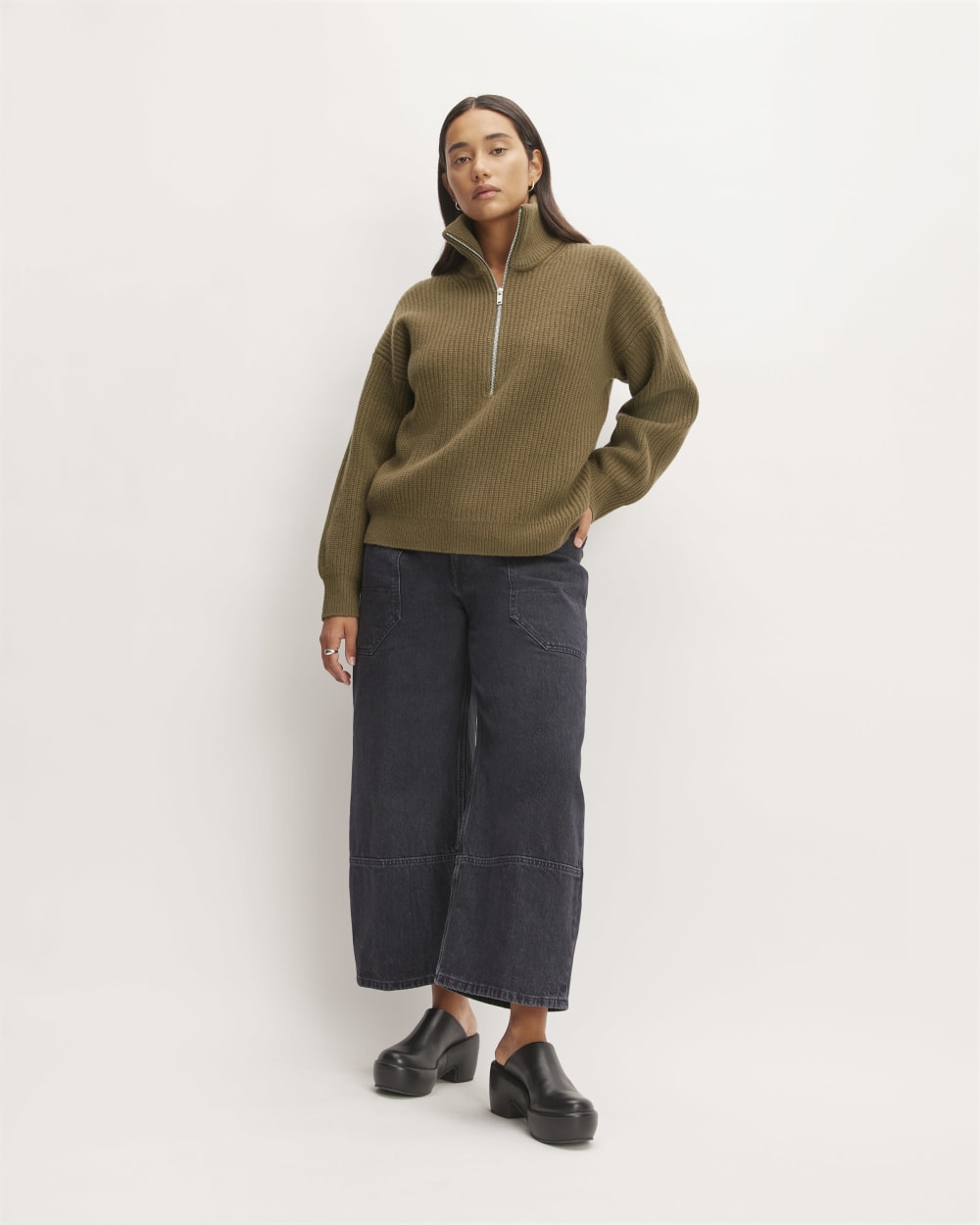 The Felted Merino Half-Zip Sweater